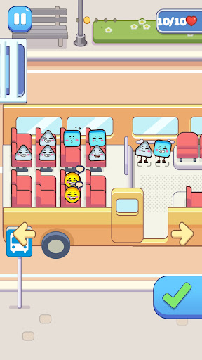Character seating puzzle in Seat Up Logic Puzzle